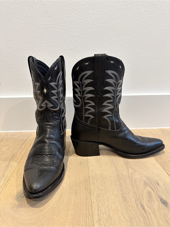 Tecovas Shoes - Tecovas Black Western Cowboy Boots - Normal Height